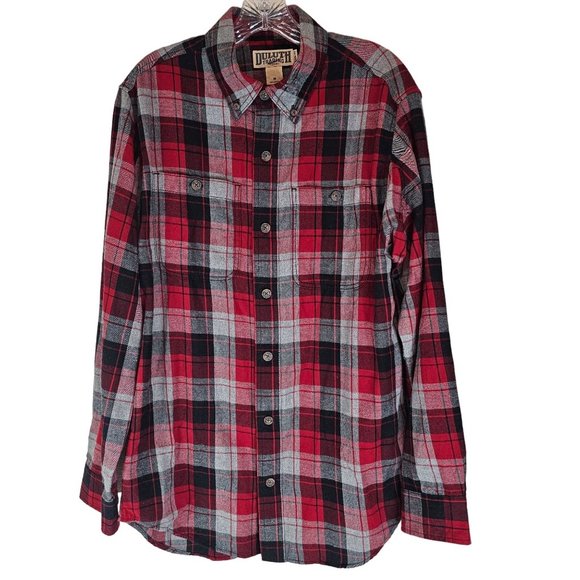 Duluth Trading Co Other - Duluth Trading Co Mens Size Medium Trim Fit Flannel Shirt Button Down Plaid